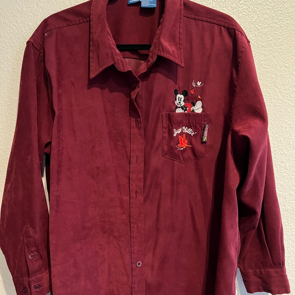Mickey Mouse button down